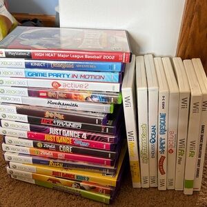 Xbox 360 and Wii Video Game Collection